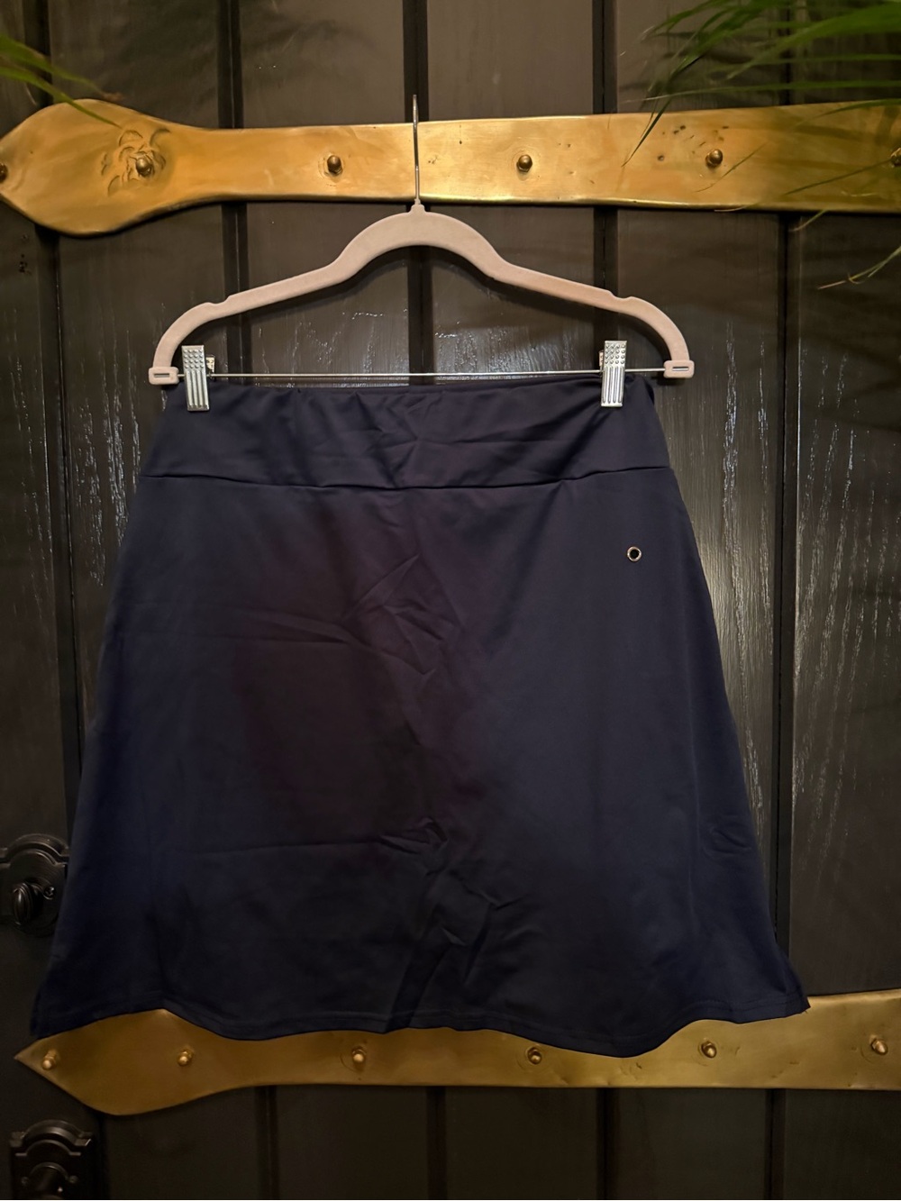 New Women’s Navy Blue AthleticA-Line Skirt Skort Tennis Golf Activewear Sz Lg